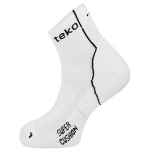 Teko Marathon Super Cushion White Running Socks